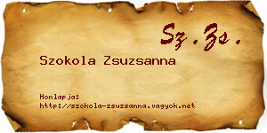 Szokola Zsuzsanna névjegykártya